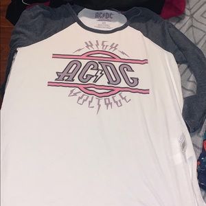 Lucky brand NWT AC/DC baseball tee